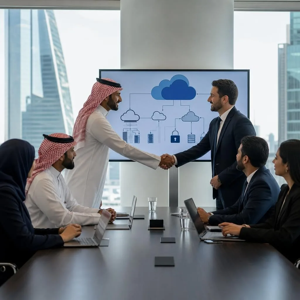 شركة المناعي لتقنية المعلومات تعقد شراكة مع مزود سحابي رائد لتسريع التحول الرقمي